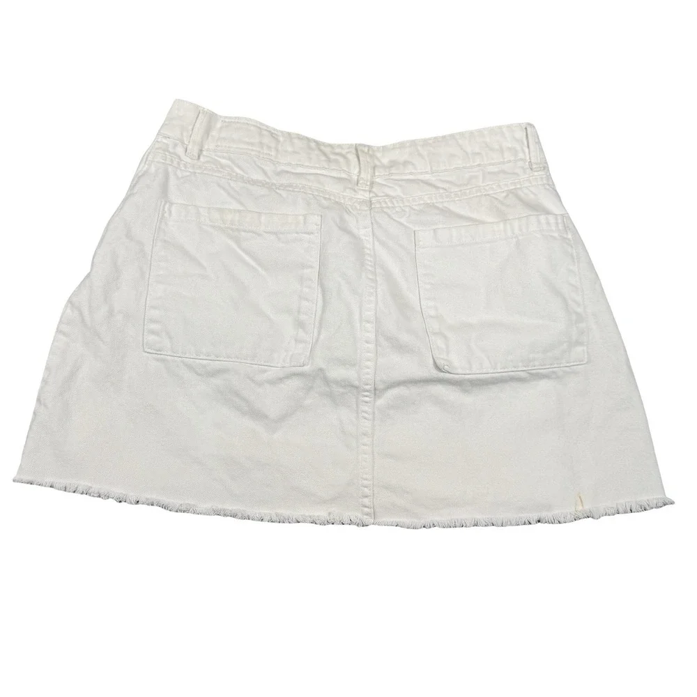 Vintage Denim Tennis White Cargo Skirt With Tennis Ball Pockets Women's Size 10 - Picture 6 of 7